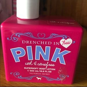 HTF RARE PINK Drenched in PINK Cool & Carefree Supersoft Body Lotion JUMBO